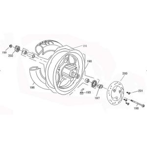 Ruota anteriore AGM R8
