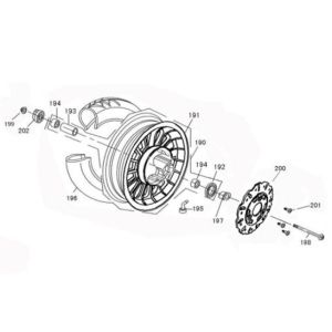 Ruota anteriore Benzhou YY80T-18 YY50QT (-18) nera