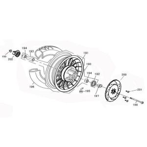 Ruota anteriore BTC Legend nera