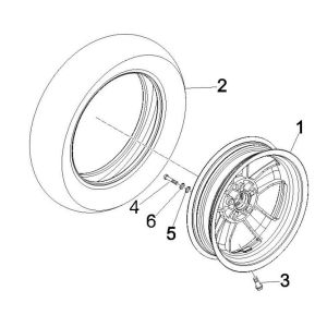 Ruota anteriore GTS 125 IE