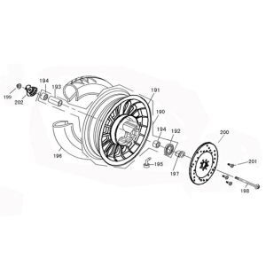 Ruota anteriore Lintex HT50QT-12 125 argento