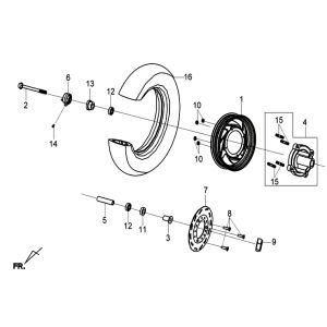 Ruota anteriore - Disco freno Sym Mio