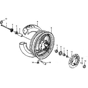 Ruota anteriore Rover Classic a 4 tempi