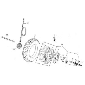 Ruota anteriore Rover Exclusive antracite