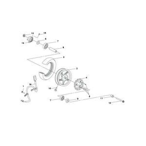Ruota anteriore Sym Jet Sport-X a 2 tempi