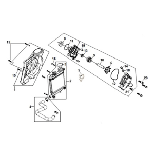 Water pump Sym ADX 125i ABS+ TCS E5 2023