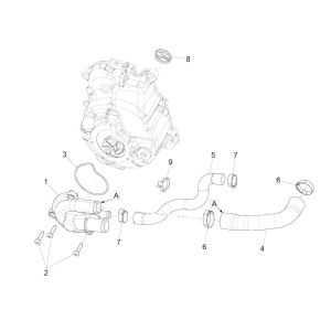 Pompa Acqua Piaggio MP3 300 HPE/300 HPE Sport ABS Euro 5 2020-2022