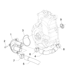 Pompa acqua Piaggio MP3 300 LT Sport 2009-2014