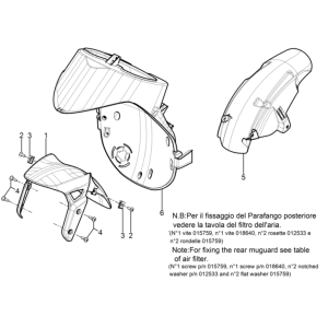 Parafango anteriore - Parafanghi Piaggio Typhoon 50 2 tempi Euro 3 2011