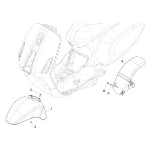 Parafango anteriore - Parafanghi Vespa Sprint 125 4 tempi 3V ABS