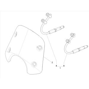 Parabrezza Vespa GTS 300 HPE 4V IE ABS Euro 4 2019