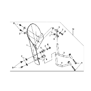 Parabrezza Sym Fiddle White WH8018P