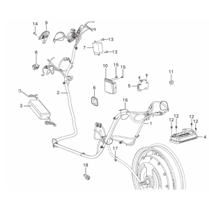 Parti elettriche del cablaggio Yadea Voltguard