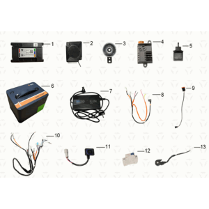 Cablaggio assy/batteria/caricabatteria Yadea M6L