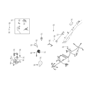 Cablaggio Kymco Super8 Street 50i Euro 4 nero opaco