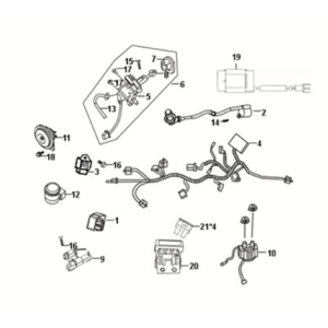 Cablaggio Sym Fiddle III 50 E3