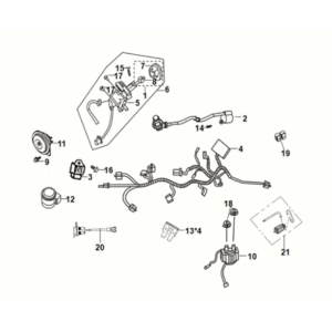 Cablaggio Sym Orbit III 50 E5