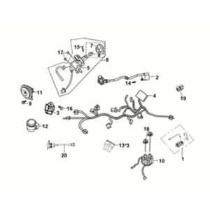 Cablaggio Sym X-Pro 50 E5