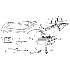Sella - Gas Tank China FoX grigia