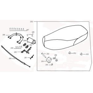 Sella Wangye HT50QT-12 blu scuro opaco