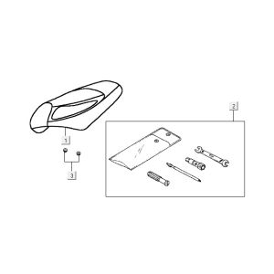 Sella Kymco Vitality 50 2 tempi AC argento perlato