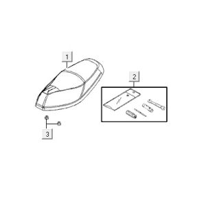 Sella Kymco VP50 4 tempi ACTechno argento
