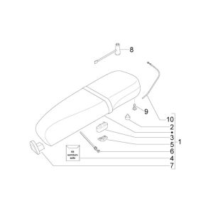 Sella Vespa LX 50 4 tempi 2V AC 25km/h beige