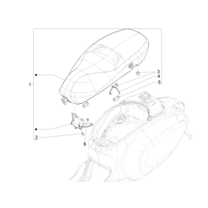 Sella Vespa Sprint 50 4 tempi IGET 3V Euro 4