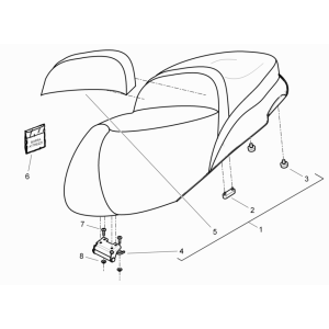 Sella Piaggio Beverly 125 RST 4V Euro 3 2010-2015