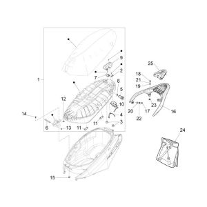 Sella Piaggio New Fly 4 tempi 2V
