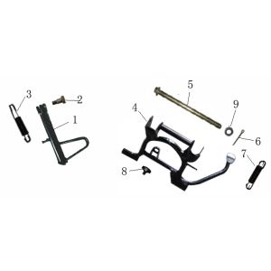 Cavalletto centrale - Cavalletto laterale Rover Exclusive antracite