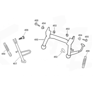 Cavalletto centrale - Cavalletto laterale Znen Snail - nero