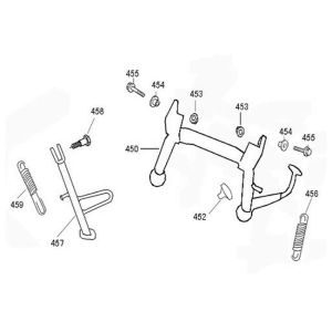 Cavalletto centrale - Cavalletto laterale China Flash/Pico