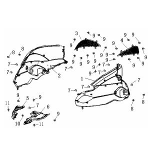 Parabrezza moto generico Ideo 50 2 tempi in rame 2010 25