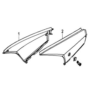 Parabrezza moto generico Xor 50 2 tempi blu 2006 25