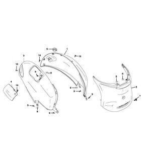 Parabrezza per moto Rover Fun 4 tempi
