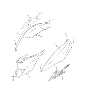 Parabrezza moto Yamaha Jog-R 50 2-Stroke LC