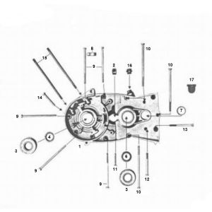 Carter sinistro tipo vecchio Zundapp 4 marce