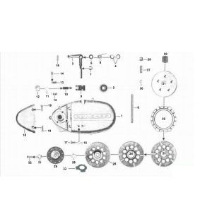 Frizione vecchio tipo Zundapp a 4 marce