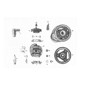 Accensione - Statore - Volano Zundapp 4 marce vecchio tipo