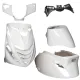 Kit Carene SP look Piaggio Zip 2000 -> bianco Kit Carene 5 pezzi