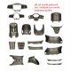 Kit Carene China LX Scooter VX VX50S Riva Napoli Benson Touring Toscana Lux VXL RL Azzurro Rimini Delphi GTS Antracite Opaco 18 Pezzi