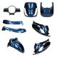 Kit carene Sym Fiddle II blu scuro 8 pezzi