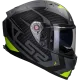 Casco integrale LS2 Vector II Splitter FF811 titanio opaco / giallo fluo