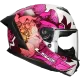 Casco integrale LS2 Rapid III Poppies II FF820 bianco / rosa