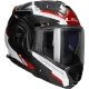 Casco modulare (mentoniera reversibile) LS2 Advant X Spectrum FF901 nero / bianco / rosso