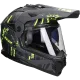 Casco adventure LS2 Pioneer II Crazy MX702 nero opaco / giallo fluo