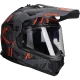 Casco adventure LS2 Pioneer II Crazy MX702 nero opaco / rosso