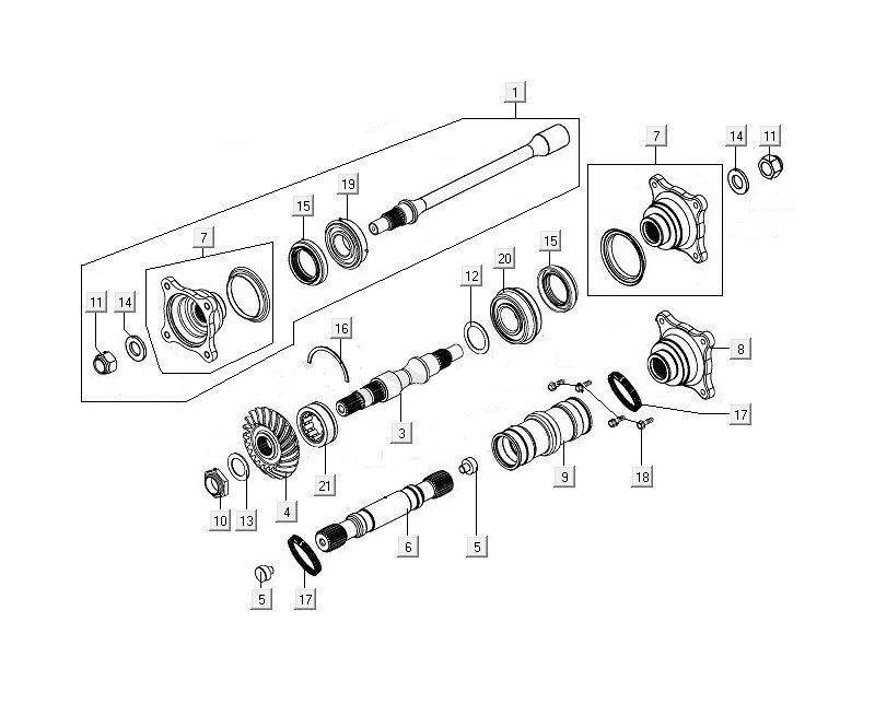 Albero di trasmissione anteriore Kymco MXU 400 4T AC