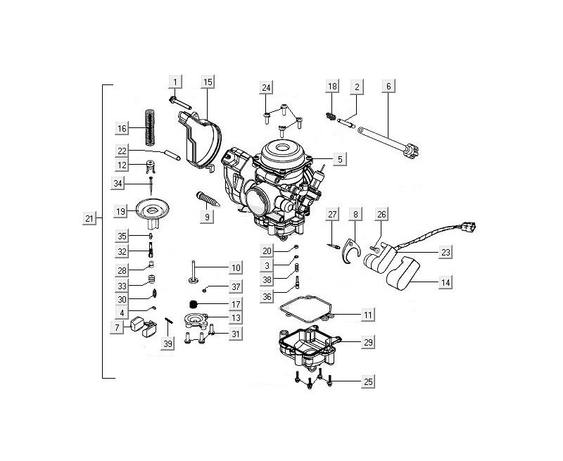 Carburatore Kymco MXU 400 4T AC